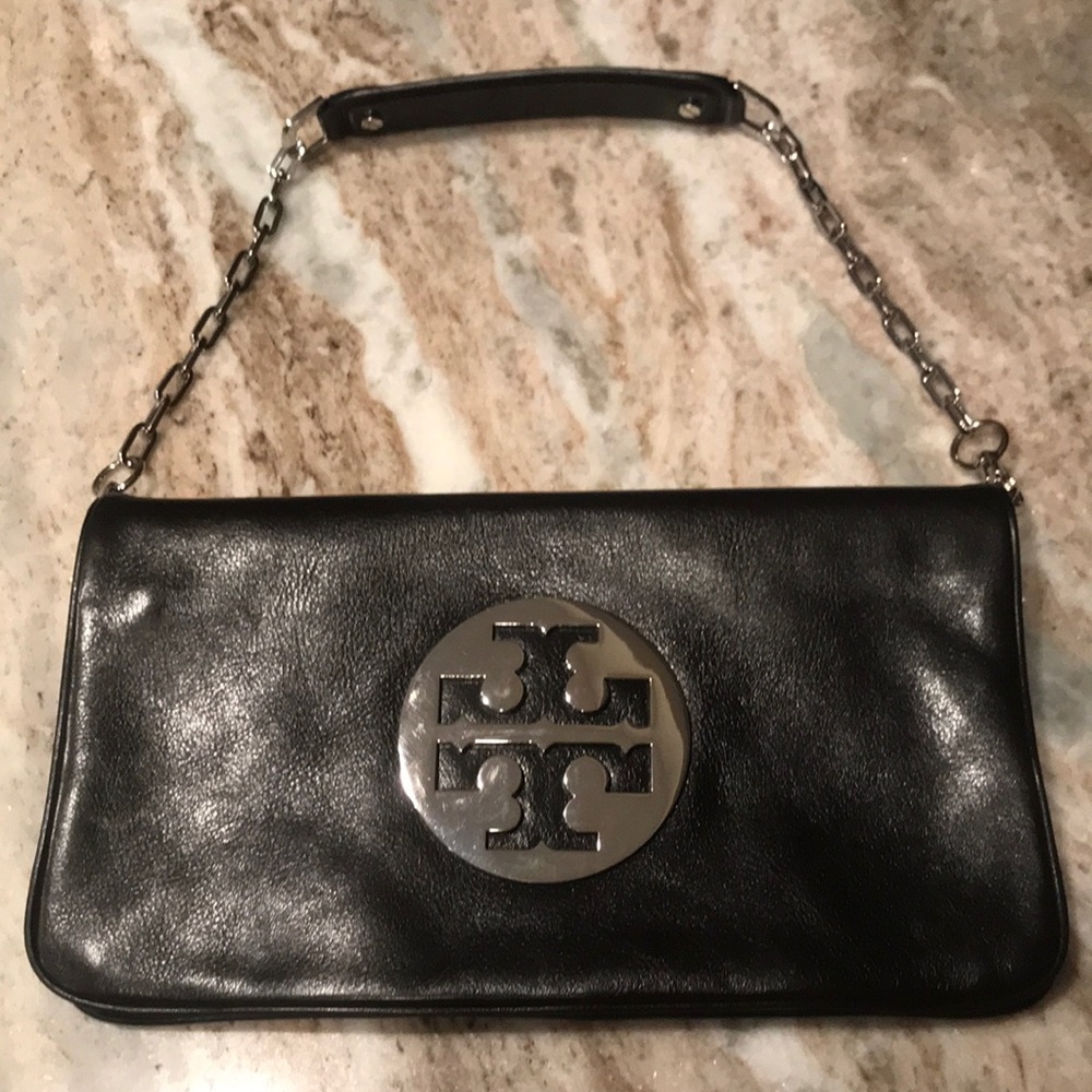Authentic Tory Burch Black Shoulder Bag